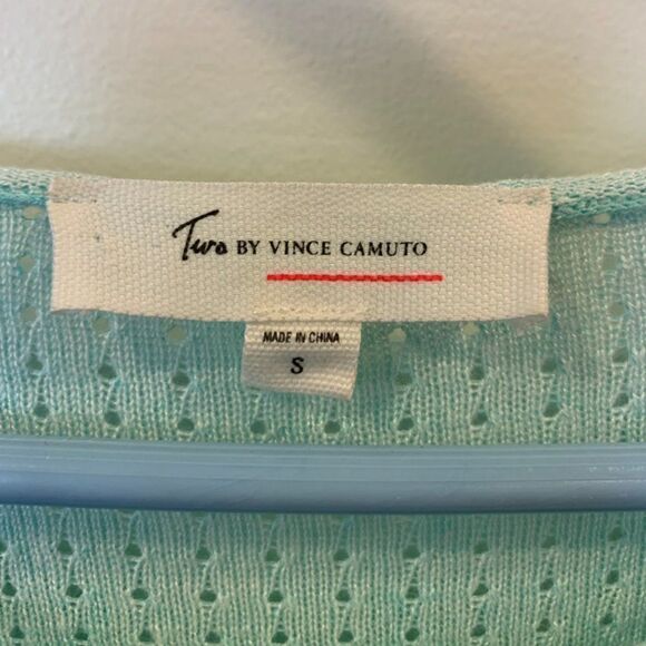Two By Vince Camuto Mint Green Light Knit Sweater - Picture 2 of 3